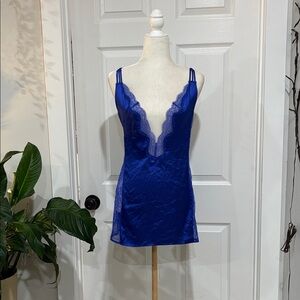 Victoria's Secret 2015 Royal Blue Lace Nightie